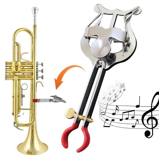 TEMU Trompete Reise Musik Clip Reise Trompete Musik Clip Ständer Trompete Instrument Musik Clip Trompete Hand Sieben Saiten Instrument Musik Clip Trompete Trompete Trompete Musikständer