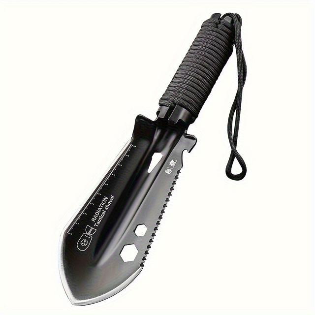 TEMU Hx Outdoors Portable Small Hand Camping Gardening Shovel Metal Engineer Shovel For Flower Planting Car Emergency