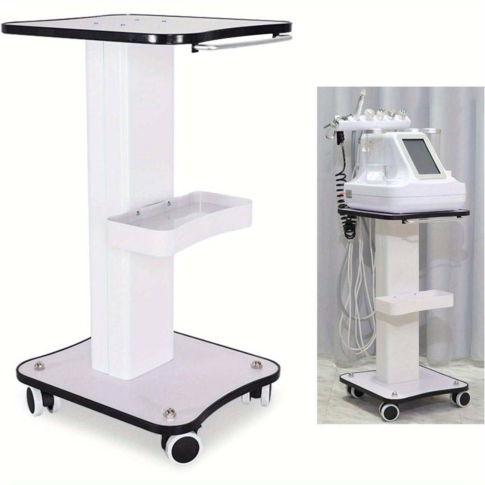 TEMU Yunrux Beauty Trolley With Wheels And Tray, Aluminum Esthetician Cart, Rolling Equipment For Organizing Beauty Tools