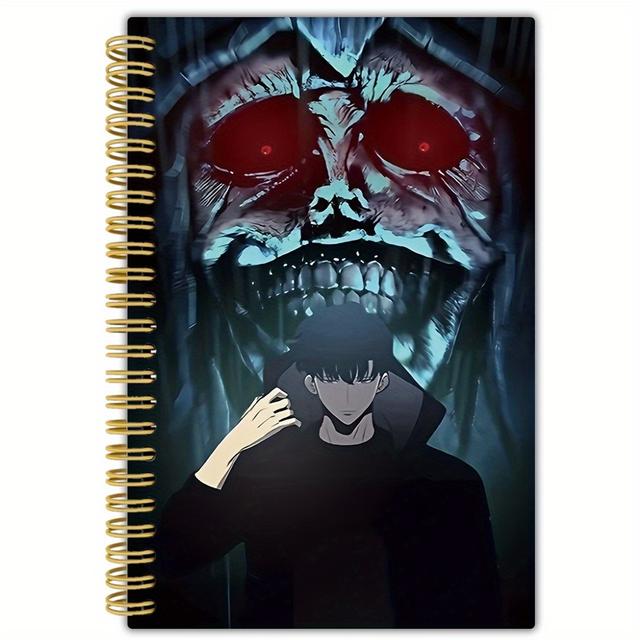 TEMU دفتر ملاحظات بتصميم أنمي مع صفحات مسطرة أفقية - غلاف أنمي، محمول مقاس 5.5"x8.3" - مناسب للمكتب والسفر - مذكرات، مخطط، دفتر رسم (هدية)