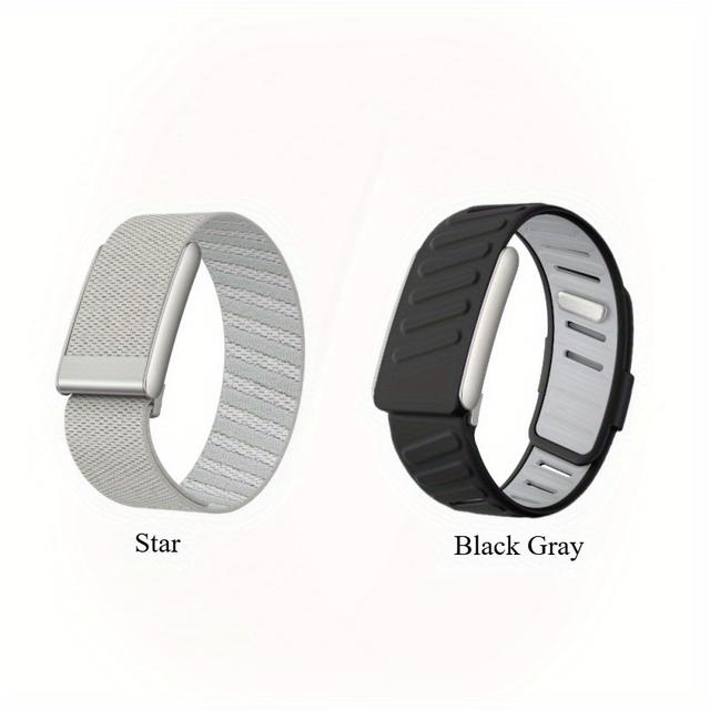 TEMU ميكس آند ماتش - حزام ساعة قابل للتعديل من السيليكون السائل/النايلون المرن، 2 قطعة حصري لـ 5.0، مناسب للياقة البدنية/السباحة/الخارجي/الكاجوال، إكسسوار رياضي لكلا الجنسين