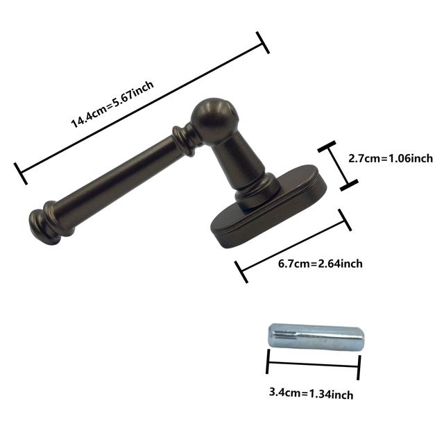 TEMU Vintage-style Doors And Windows Made From Premium Aluminum Alloy With Antique Bronze End, Featuring A Single-hand Operation And A Functioning Door Handle