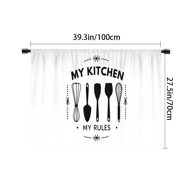 TEMU 1개 폴리에스터 테이블 스커트 주방 규칙 프린트 패턴 고화질 디지털 프린트 캐비닛 커튼, 주름 방지 앞치마 막대 디자인, 보관 선반용, 주방 장식