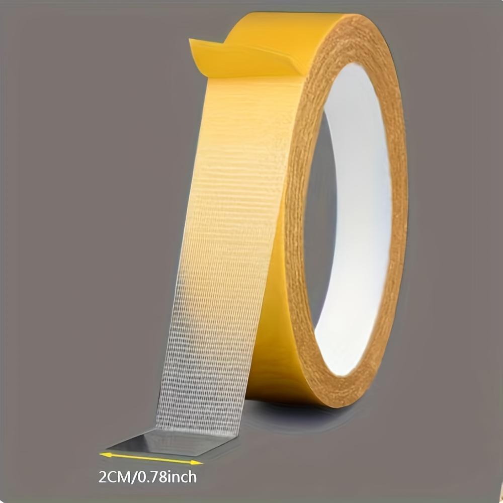TEMU 4 Rolls Of Strong Adhesive Fabric Tape, No-cutting Multi-functional Traceless Pant Hem Modification Application, Suitable For Fabric And Clothing No-sew Self-adhesive Fixing Stickers