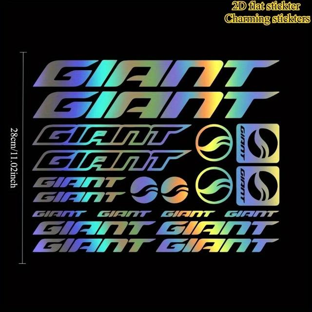 TEMU 2d Flat Sticker For Kit Giant Adhesive Bike Car Stickers, Mtb, Bdc, Bicycle, Pre- Pvc Decals