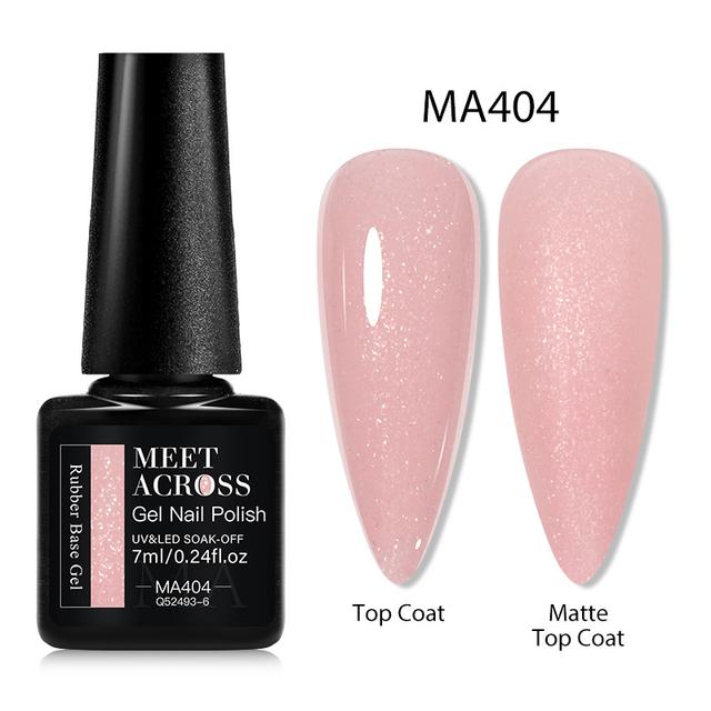 TEMU 7ml Schimmer-Gummi Basis Gel Glitzer Gummi Basis Gel Funktion Glittergel Nagellack Nail Soak Off LED-Nagelkunst Lack