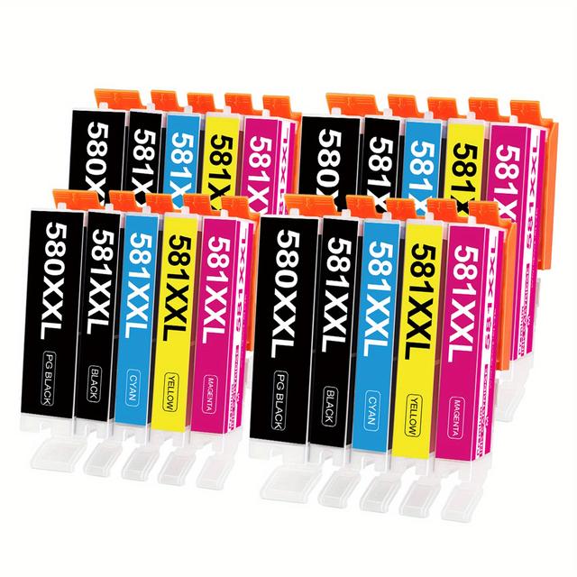 TEMU Pgi-580 Cli-581 Xxl Printer Cartridges Compatible With 580xxl 581xxl Cartridges Multipack, For Ts6350 Ts705 Ts8350 Ts8352 Ts9550 Ts6351 Ts8351 Tr8550 Tr7550 Ts9150 Ts9551c Ts825
