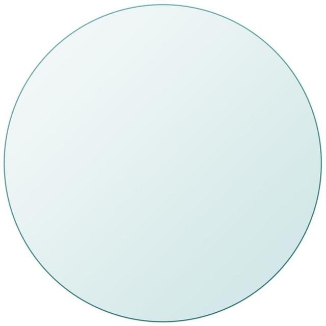 TEMU Round Table Top In Tempered Glass 600 Mm
