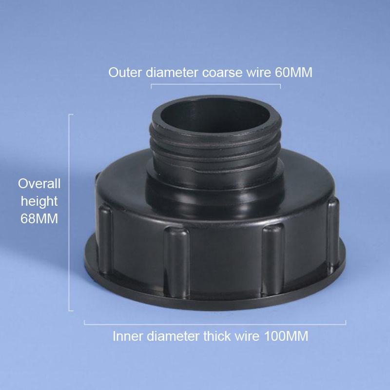 TEMU Adaptador IBC S100Xs60 a DN100 Reductor S60 Conector IBC Adaptador Adaptador de Válvula para Addiciones de Barril Ton