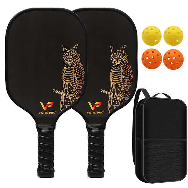TEMU Pickleball Paddles 2 Rackets, 4 Pickleballs & Bag, Fiberglass Face, Ultra Perforated Cushion Grip, Gift For Women Men Id 4336751368