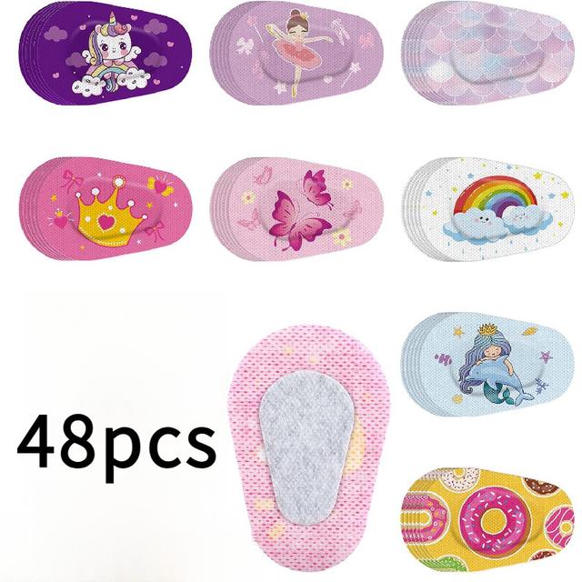 TEMU 48pcs Fundesigns Adhesive Eye Patches For Amblyopia, Disposable Treatment , No Electricity Or Battery Needed, Assorted Cartoon Designs