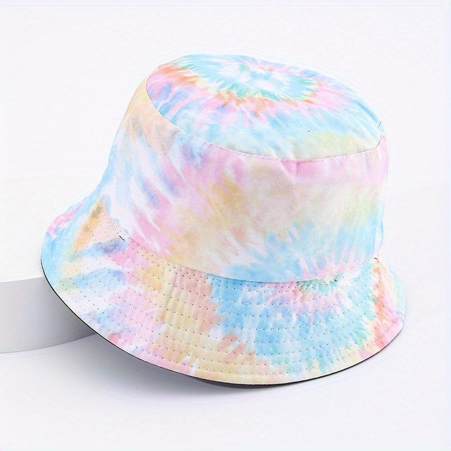 TEMU New Unisex Cartoon Pattern Reversible Bucket Hat Outdoor Sports Cap Summer Breathable Printed Sun Hat