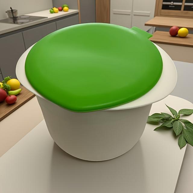 TEMU 1 Mikrofalowy Serownik, Łatwe Narzędzie DIY z Plastiku do Domowego Przygotowania i Burgerów ze Koszem & Pokrywką – Idealny Akcesorium Kuchenne