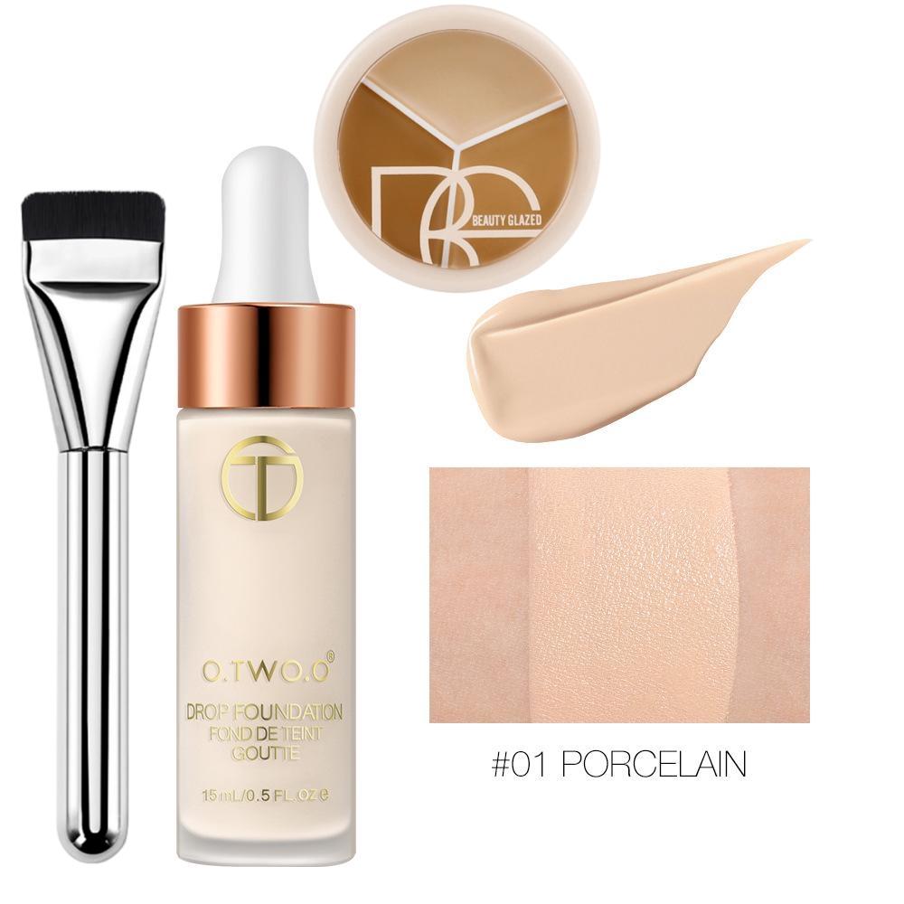 TEMU Ultra Thin Cosmetic Brush With Matte Concealer Foundation Make-up To Modify Nose And Facial Defects