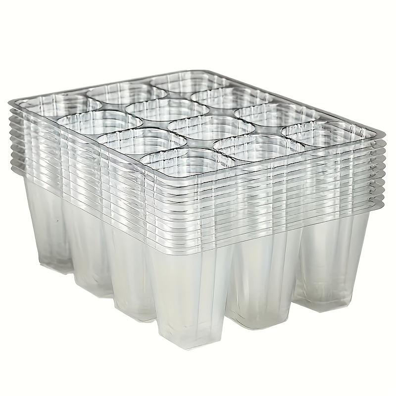 TEMU 8--hole Breathable Seedling Trays | Suitable For Indoor And Outdoor Planting - Ideal For Vegetables And Herbs - Reusable Plastic Seedling Containers