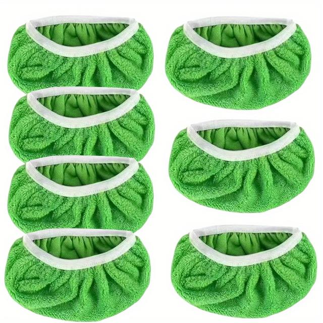 TEMU 7pcs Set Of High-quality Reusable Mop Replacement Pads: Washable, Durable, And Highly Absorbent For Both Wet And Dry Use