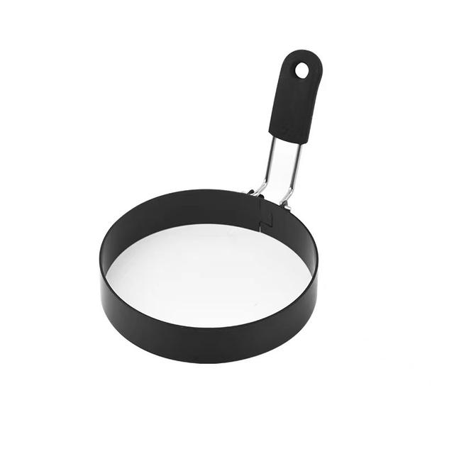 TEMU 1 Heavy-duty Stainless Steel Egg Ring Designed For Perfectly Round Eggs, Featuring An Easy-to-clean Non-porous Surface. Ideal For Making Breakfast Sandwiches, Fried Eggs, And Omelets