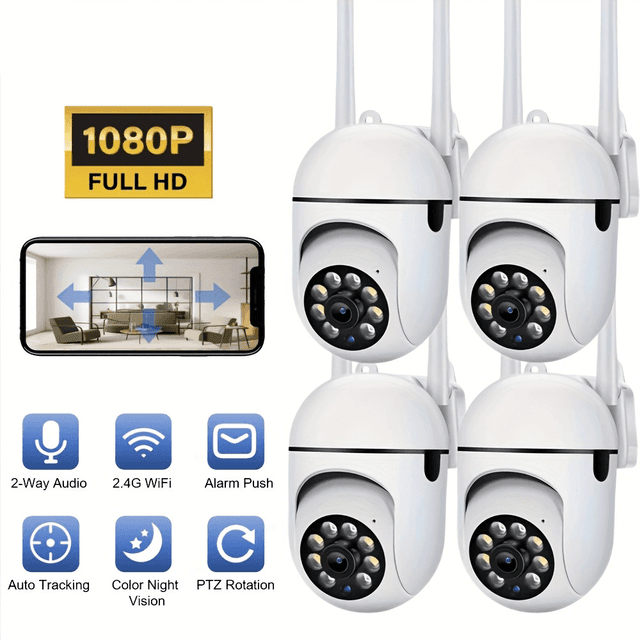 TEMU Black Friday 4pcs Wifi Dome Camera System With Tracking