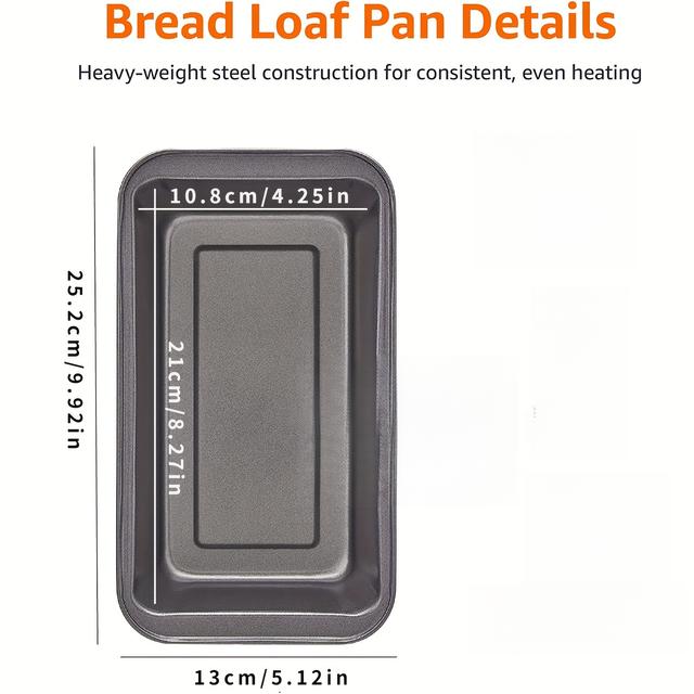 TEMU Rectangular Baking Tools, Cake Molds, Toast Pans, Toast Boxes, Pizza Baking Trays, Baking Trays For Bread And Cake.