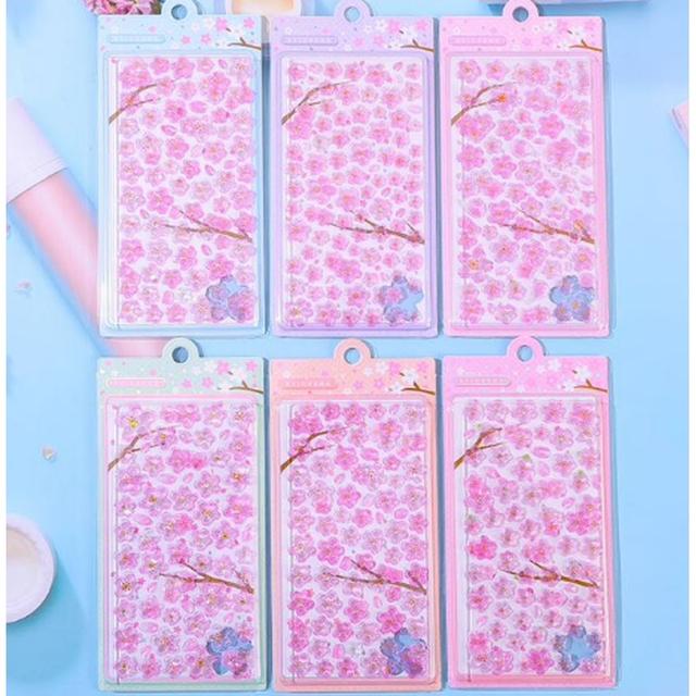 TEMU 【6枚セット】3D桜エポキシステッカー、花びらシリーズ、ネイルアート、スブック、フォトアルバム、スマホケースデコレーション、小型ステッカー、桜3D立体ステッカー