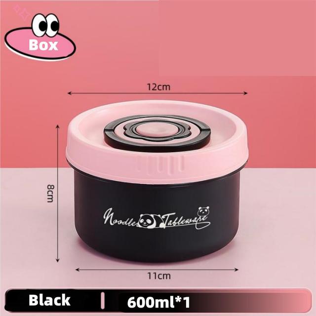 TEMU Stylish Portable 304 Stainless Steel Insulated Lunch Box | Double Layer Bento For Office Workers Daily Commute, Cylindrical Shape, Hand Wash Care