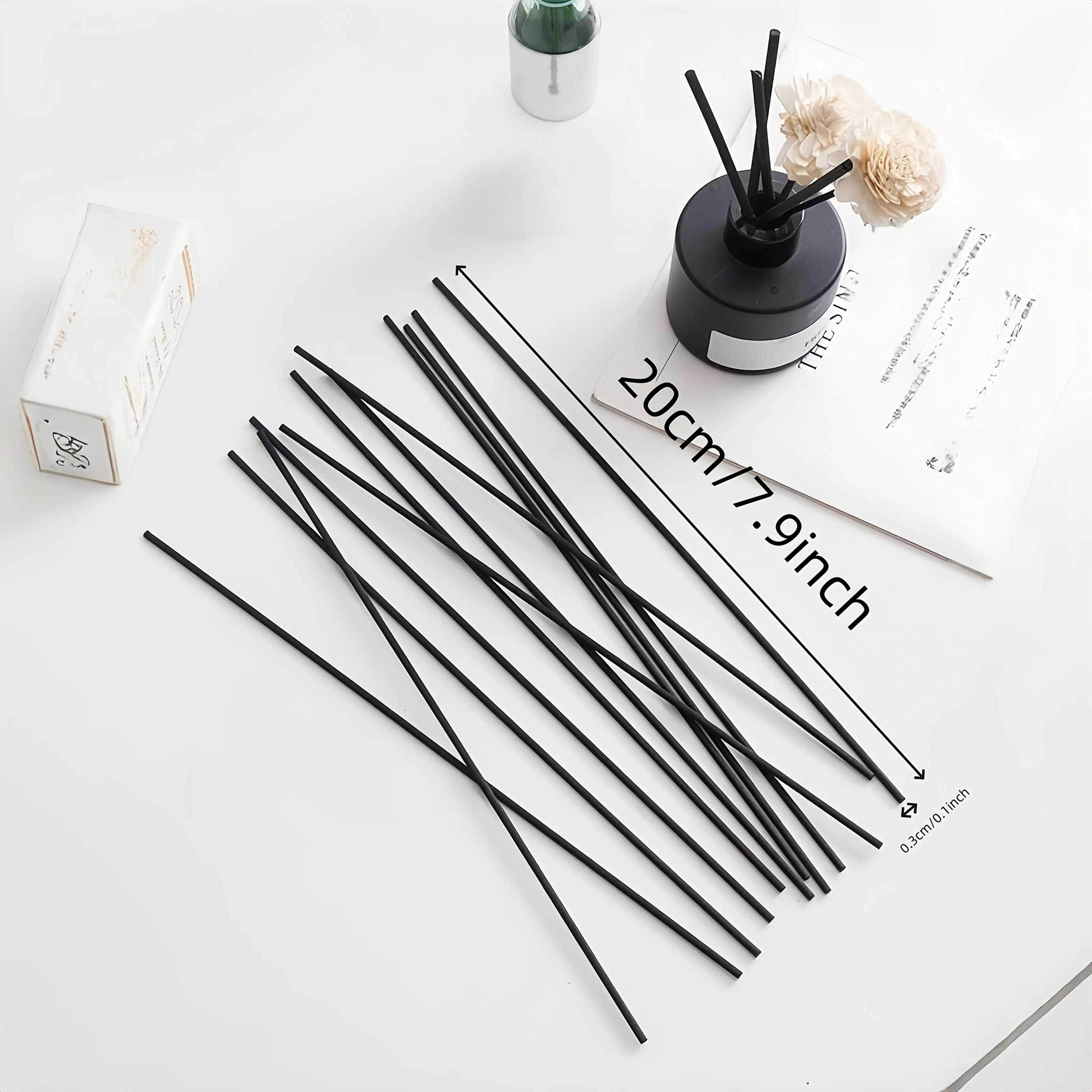 TEMU 15pcs Diffuser Sticks - Bedroom Perfume Flower Water Fiber Rattan-style Incense Sticks For Hotel/bedroom/living Room/study/washroom/office, Includes Diffuser Sticks
