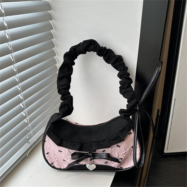 TEMU กระเป๋าถือแฟชั่นลำลอง | กระเป๋าโท้ทใส่ของอเนกประสงค์พลีทโบว์ พร้อมดีเทลโบว์ตกแต่ง, ปิดด้วยซิป, เหมาะสำหรับใช้ในชีวิตประจำวัน, ผู้หญิงทำงานออฟฟิศ, วัสดุ