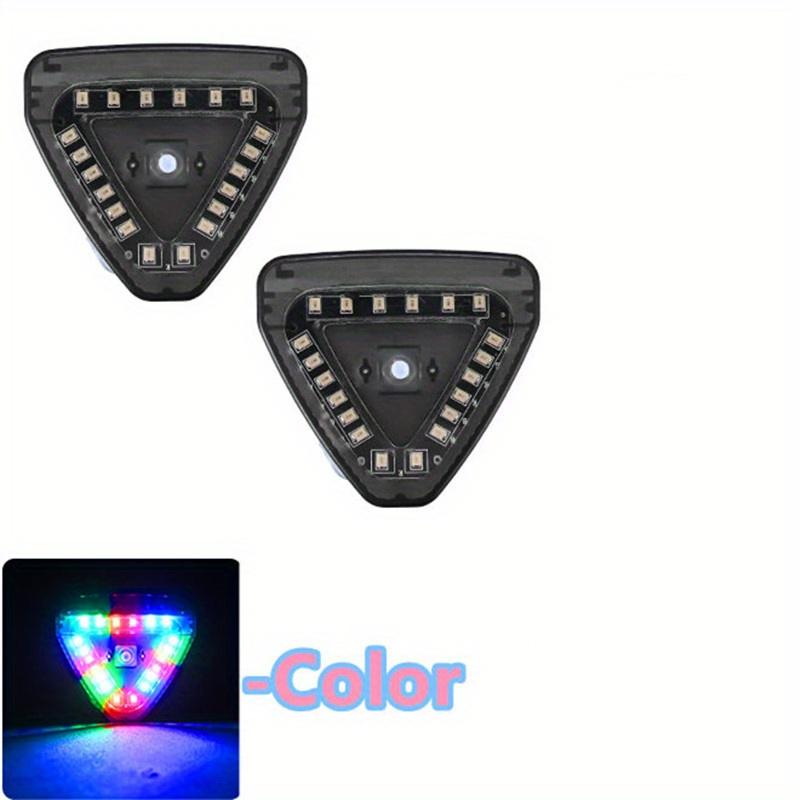 TEMU Juego de 2 luces LED solares portátiles para motocicletas, lámparas decorativas de , accesorios automotrices para motocicletas, fácil instalación