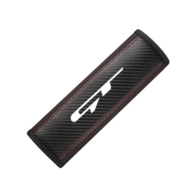 TEMU Shoulder Pads For Seat Belts Made Of Faux Leather With A Carbon Fiber , Suitable For All For Models, Enhance Driving