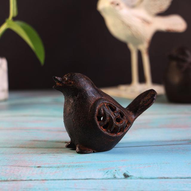 TEMU A Handcrafted Cast Iron Hollow Bird Figurine For Garden And Courtyard Decoration, Perfect For Home And Creative Displays In Living Rooms