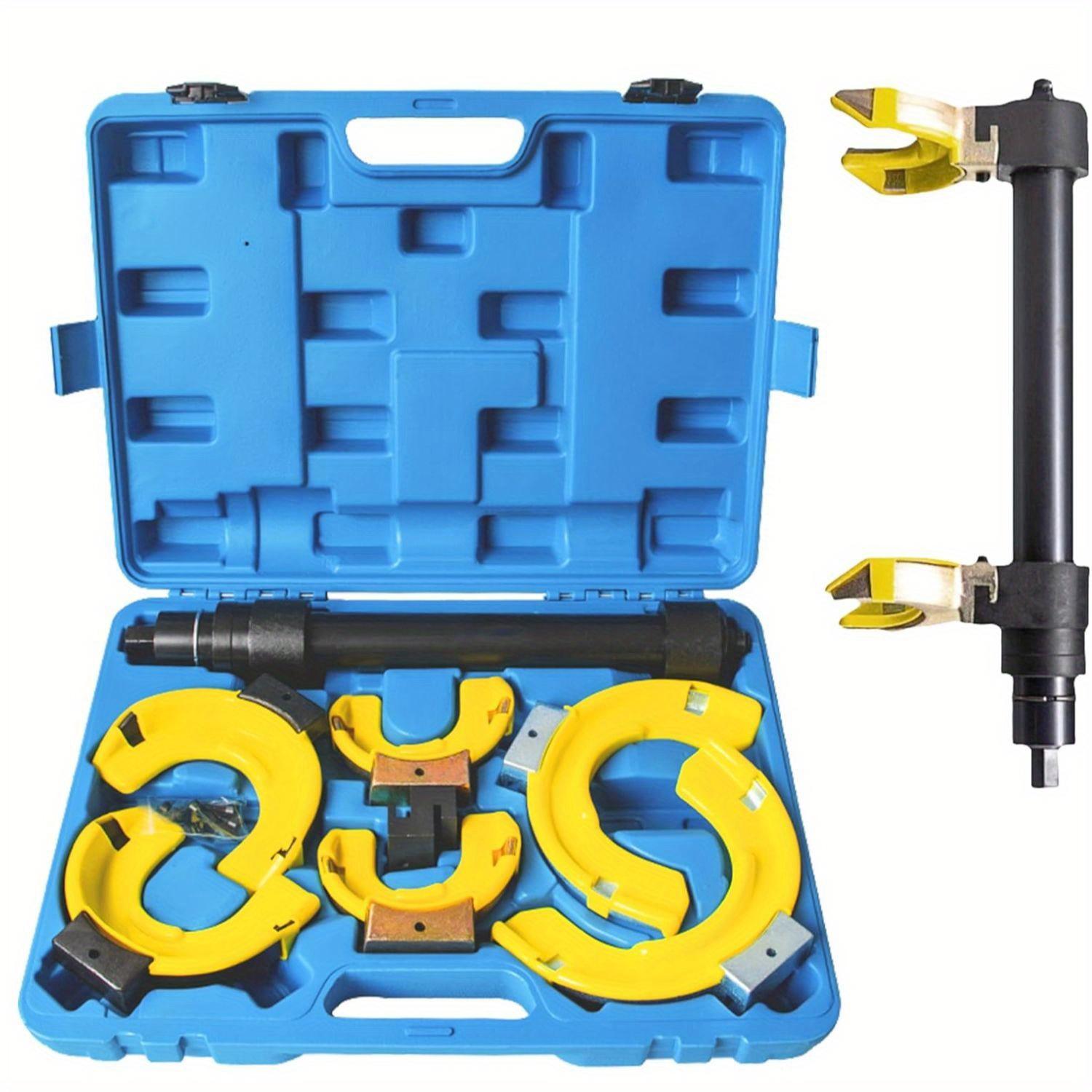 TEMU Universal Spring Compressor Kit Designed For Macpherson Strut Systems, Suitable For Non-removable Shock Springs, With 3 Sets Of Interchangeable And A Carrying Case