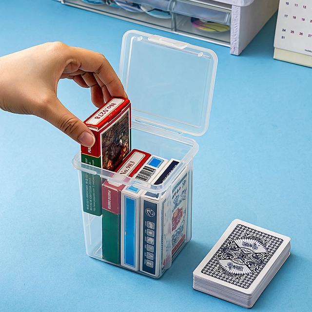 TEMU 1 Úložná krabice, vhodná pro hrací karty, ideální pro karetní hry, organizaci vizitek a domácí úložný . Vhodná do ložnic, na stoly komody