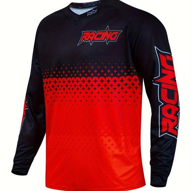 TEMU Racing Clothing Moto Bicycle Jersey Mtb Long Sleeve Cycling Downhill Jersey T-shirt Motocross Shirt Mountain Bike