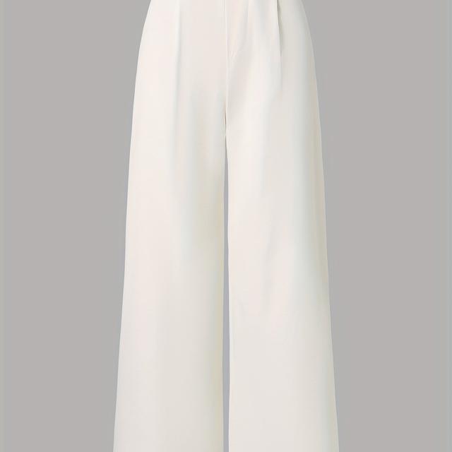 TEMU Girls' Clothing Featuring Long Wide-leg Trousers Suitable For Spring And Autumn, Perfect For Outdoor Activities, Gatherings, Parties, And Back-to-school Or Graduation Occasions