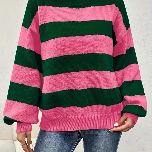 TEMU Plus Size, Round Neck Pullover Long Sleeve Shirt