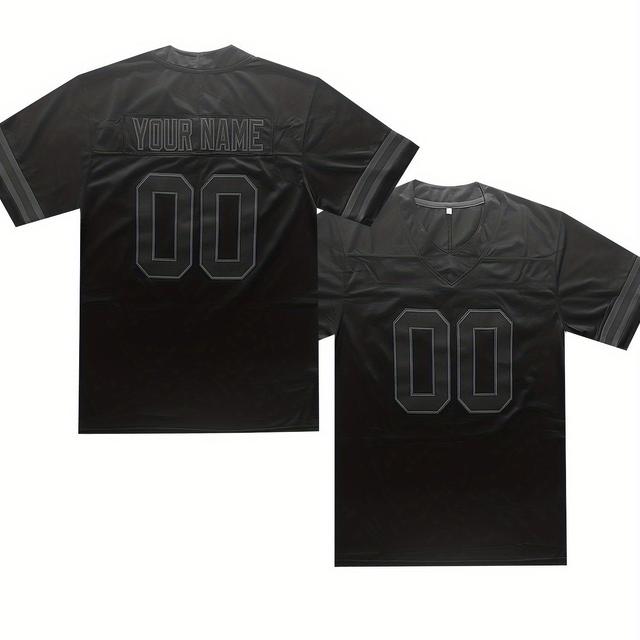 TEMU Personalize And Number For Men's Jerseys, Stylish And Casual Breathable Sportswear, And Tops