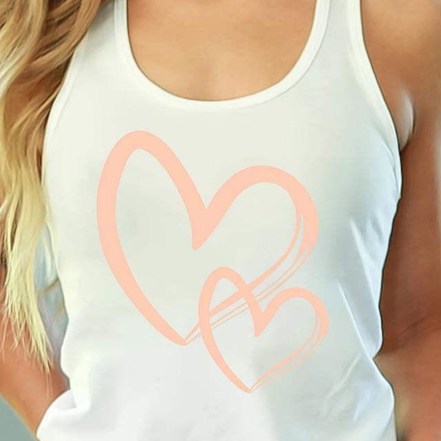 TEMU Camiseta deportiva casual de cuello redondo con estampado de simple, cómoda y transpirable, ropa para mujer.