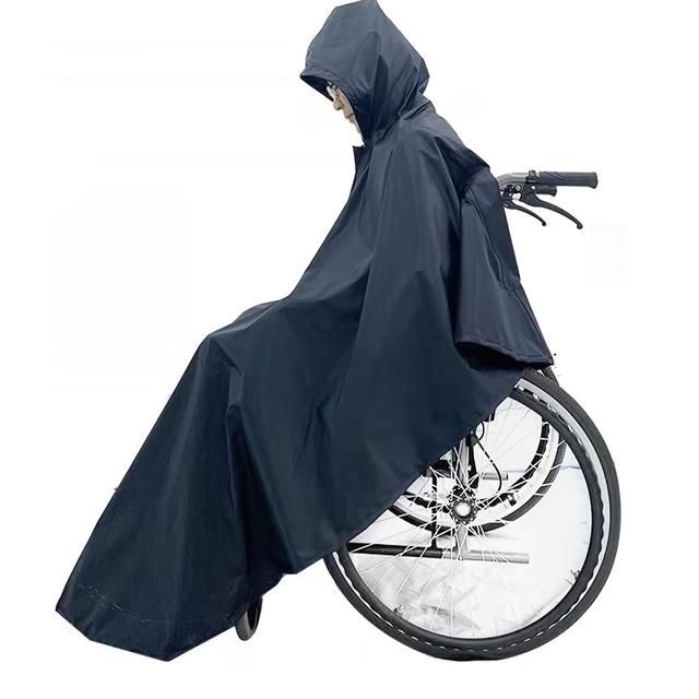 TEMU Capa de Chuva para Cadeira de Rodas em PVC e Poliéster Espessado 100% de Qualidade para com Deficiência -
