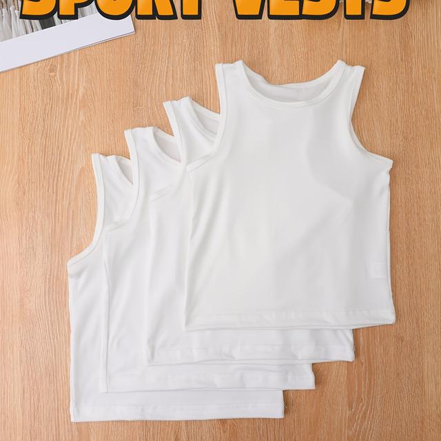 TEMU 4-pc Of ' Vests (items Run Small, Please )