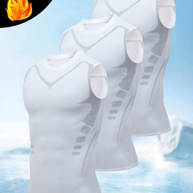 TEMU 3pcs 남성용 빠른 건조 조끼, 통기성 높은 스트레치 라운드넥 민소매 셔츠, 스포츠 이벤트, 피트니스 트레이닝, 볼 스포츠에 적합