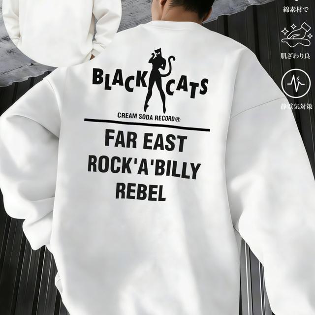 TEMU Y2K ロカビリー レベル Tシャツ - 100% スフィット 長袖シャツ レコード プリント 洗濯機対応 ファー ロカビリーデザイン - カジュアル冬服&ギフト