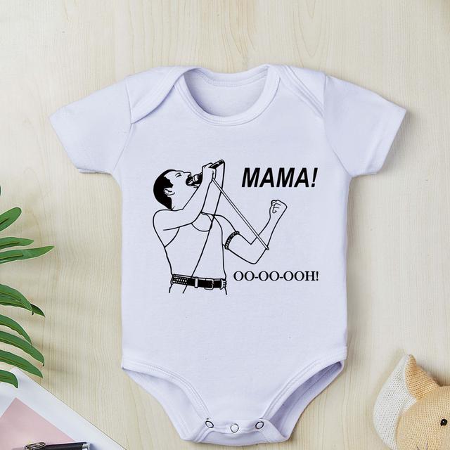TEMU Mono para bebé recién nacido, manga corta, estampado de , unisex, para exteriores