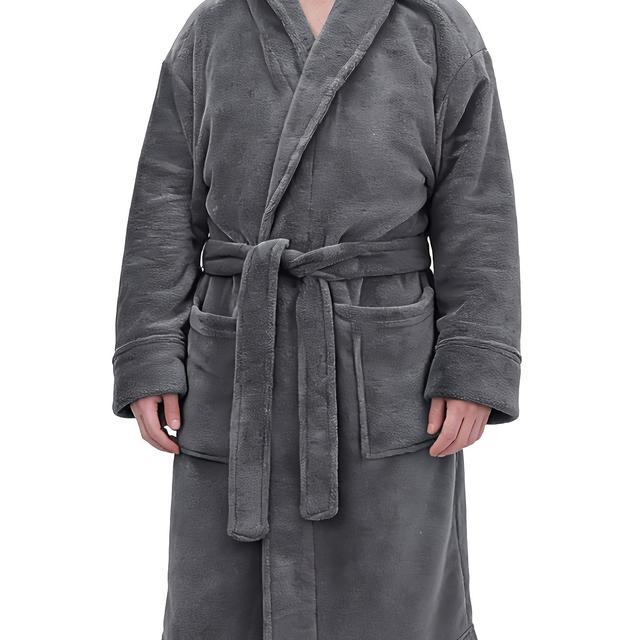 TEMU Qingguo Unisex Robe, Skin-friendly And Soft Bathrobe