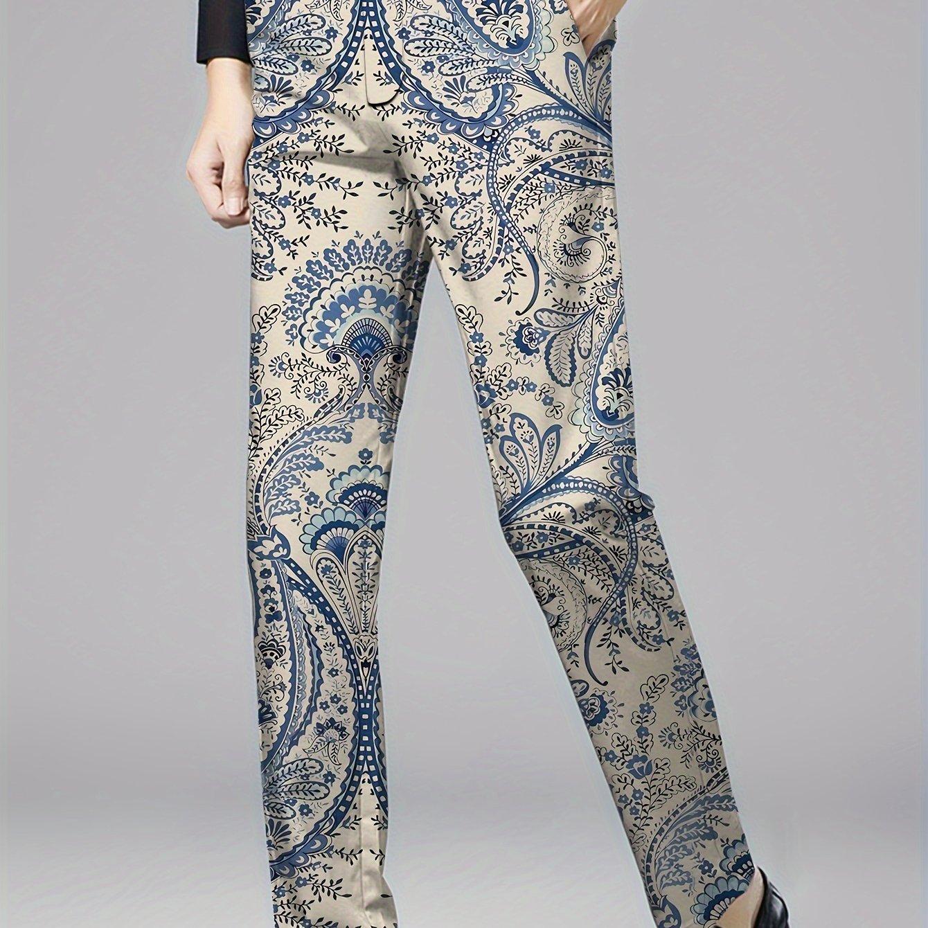 TEMU Spring/summer Men's Casual Pants, Business Straight-leg Trousers, Non-iron Professional Dress Pants For Work Suits