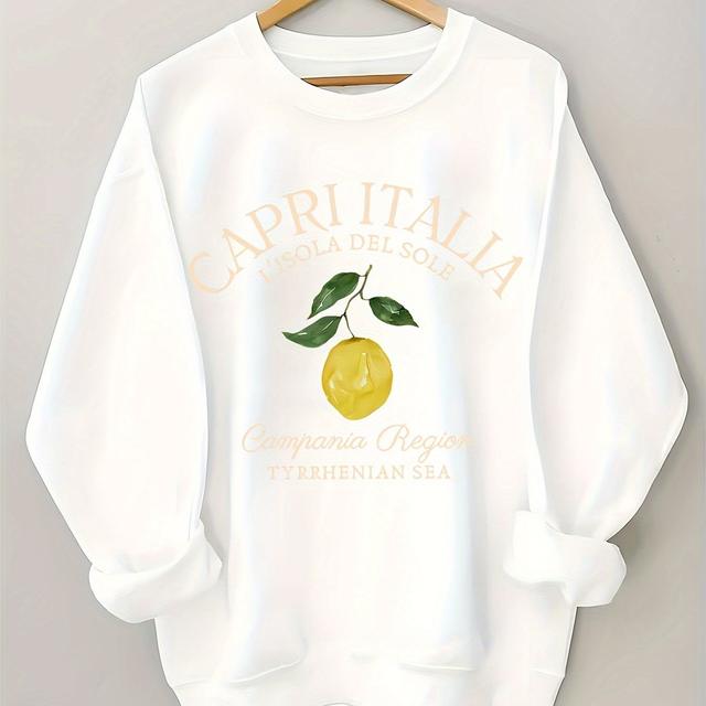 TEMU Directional Funds Italy 5.21 Lemon 3 - Women's Fleece Stylish Sweatshirt Old Model
