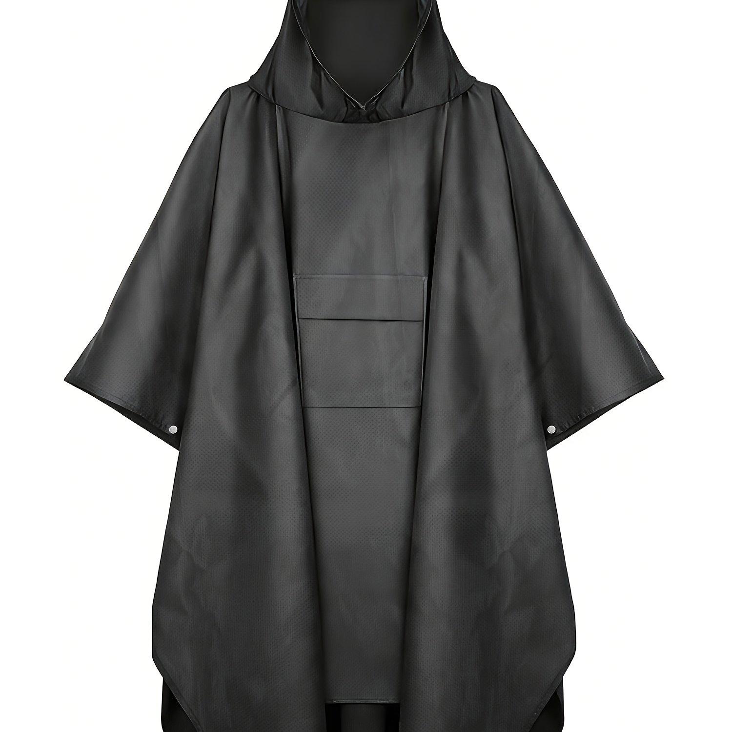 TEMU Rain Poncho Waterproof Raincoat Jacket For Men Women Adults Available Hooded Rain Poncho For Adult With Pocket
