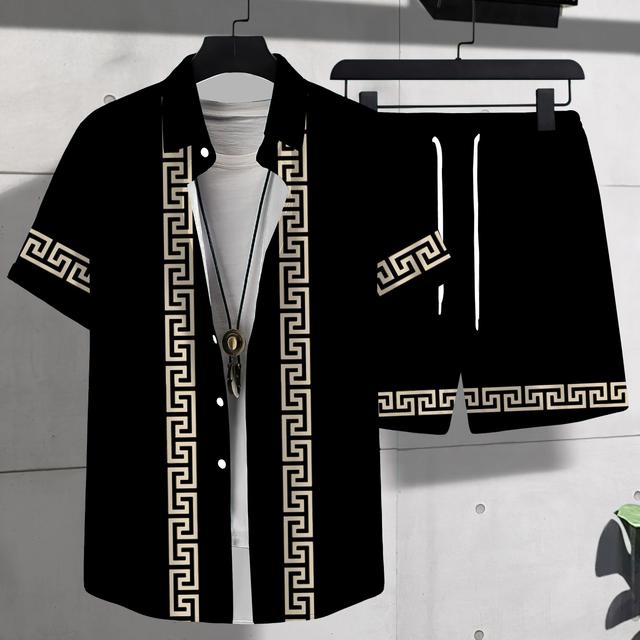 TEMU Sail 3d Digital Printed Shirt Set