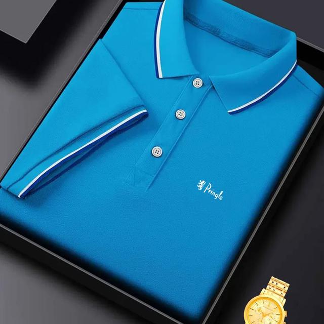 TEMU Printed-hd4642 Men's High-grade Boutique , Classic Popular Versatile , Summer, Comfortable, Version, Breathable, Skin-friendly.