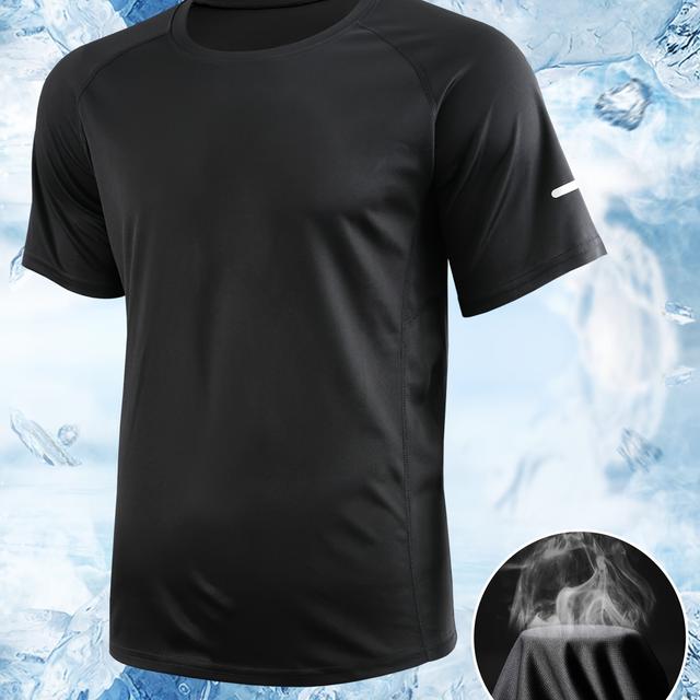 TEMU 【新作】メンズ 通気性 スポーツウェア。朝のランニング、フィットネス、バボールに最適。速乾Tシャツ、半袖トレーニングウェア(夏用)