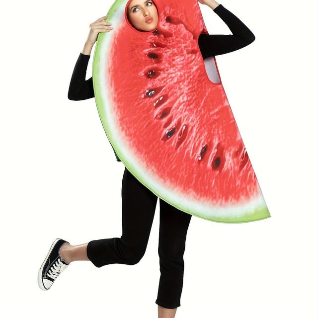 TEMU Adult Watermelon Costume For Halloween, Fits All